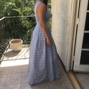 Periwinkle / blue / violet gown